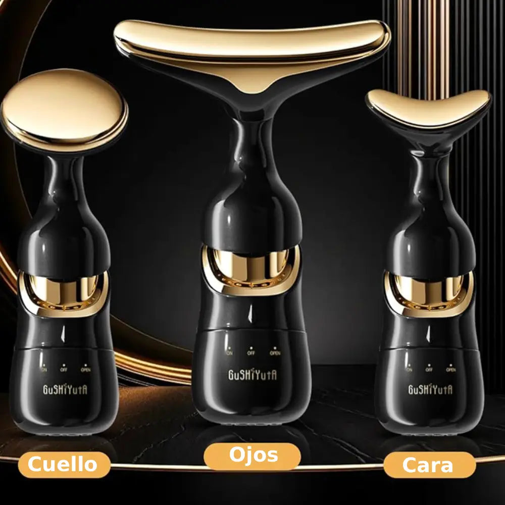 Serenova™ | Aparato de masaje 3 en 1: rostro, cuello y ojos