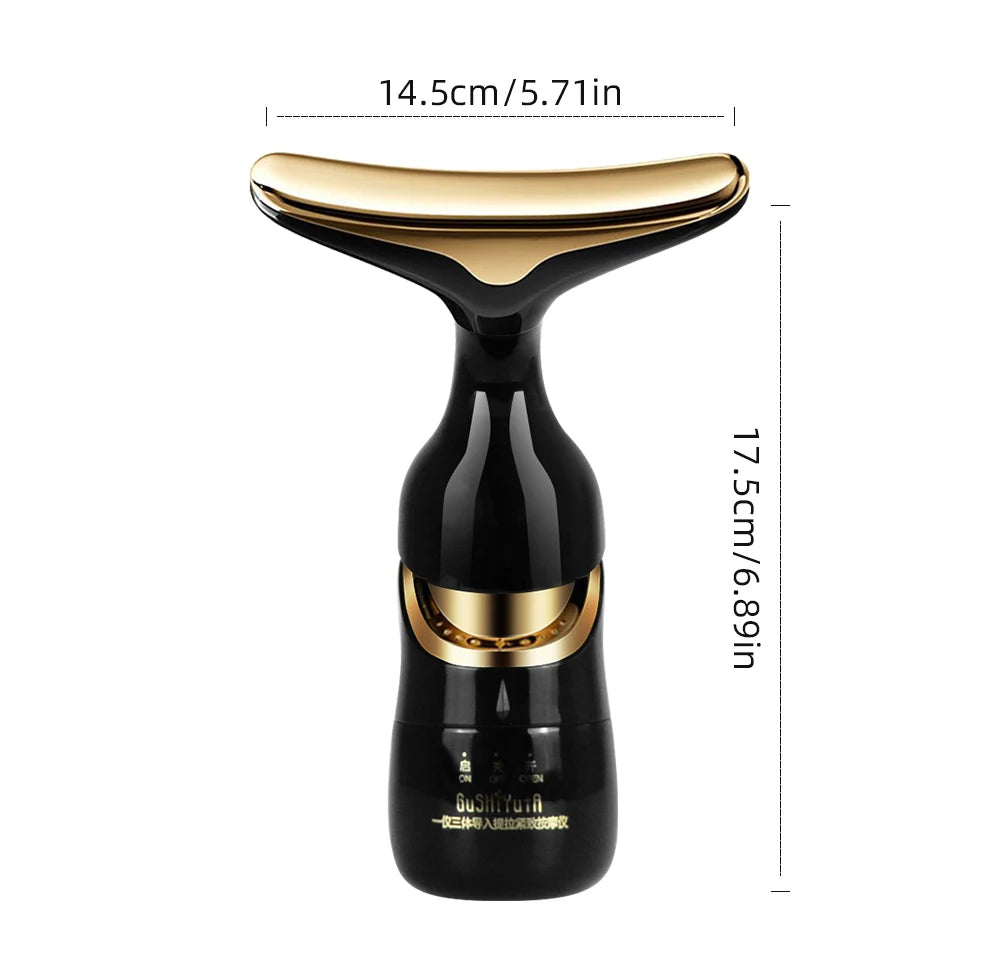 Serenova™ | Aparato de masaje 3 en 1: rostro, cuello y ojos