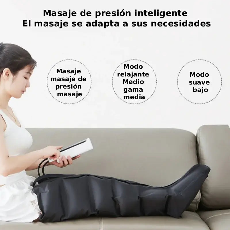 Serenova™ | Jinkairui — Masajeador de piernas con compresión de aire (amasamiento + calor)